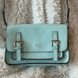 Kate Spade Aqua Crossbody Bag with Buckles
